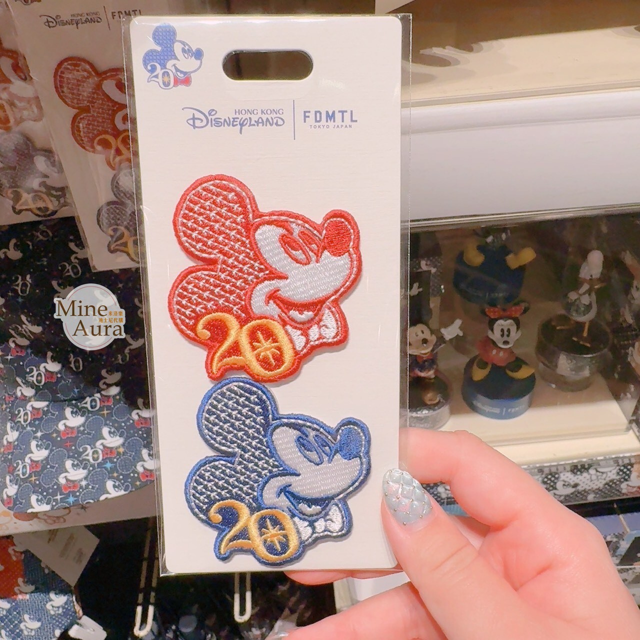 20周年奇妙派對 FDMTL 設計師系列 米奇 Mickey 大頭造型 刺繡 造型 貼布 -香港迪士尼樂園