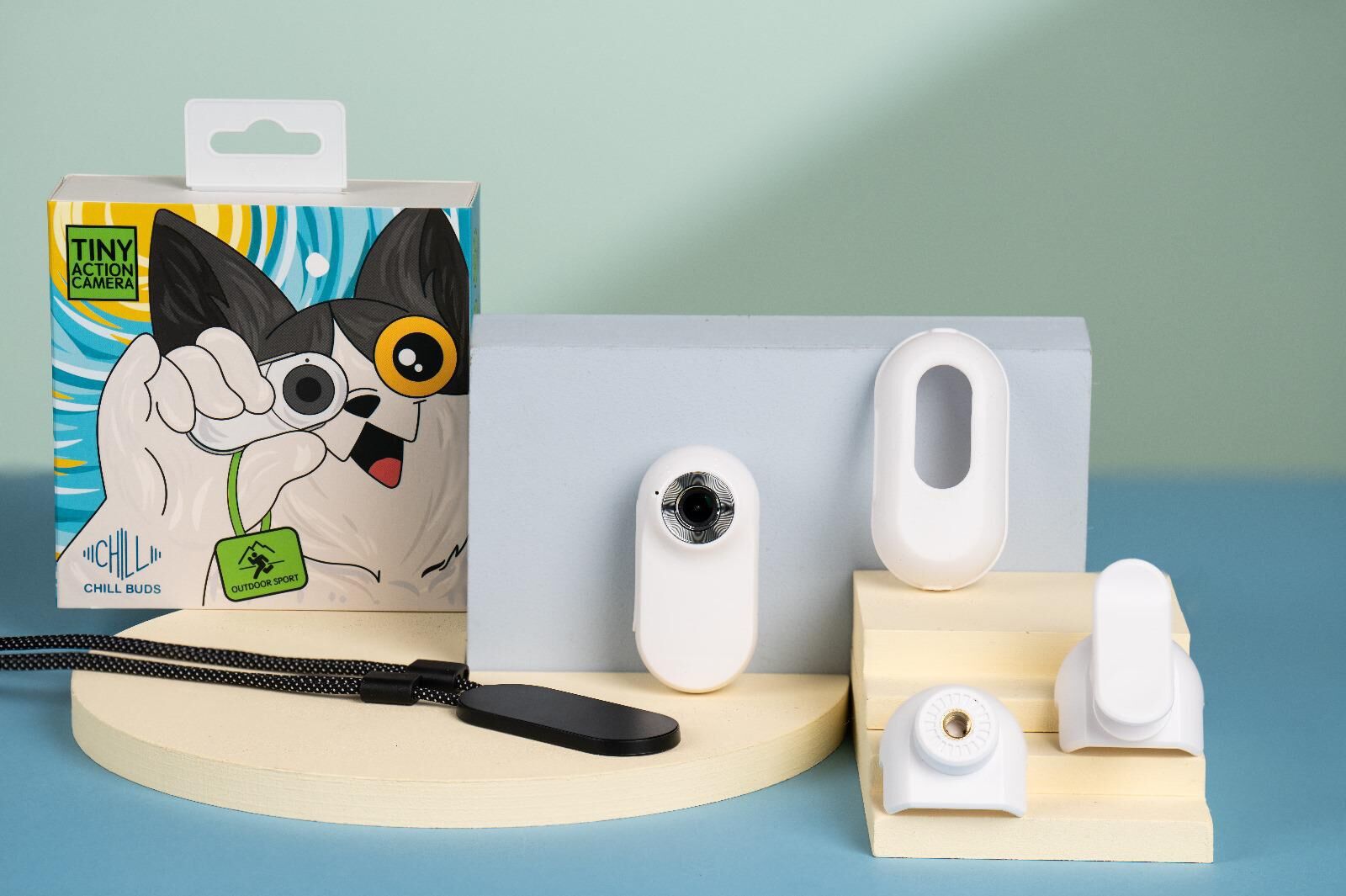 Chillbuds 兒童智能迷你相機 Action Camera A100 隨身相機 120度超廣角 拍攝 照相 高清屏幕