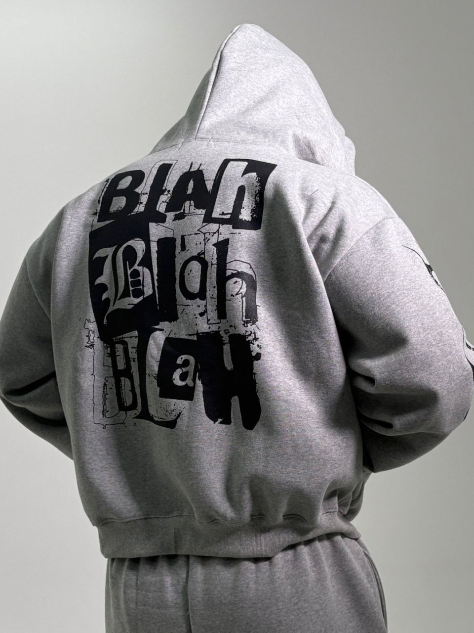 英文字連帽拉鍊外套 HD-056JK