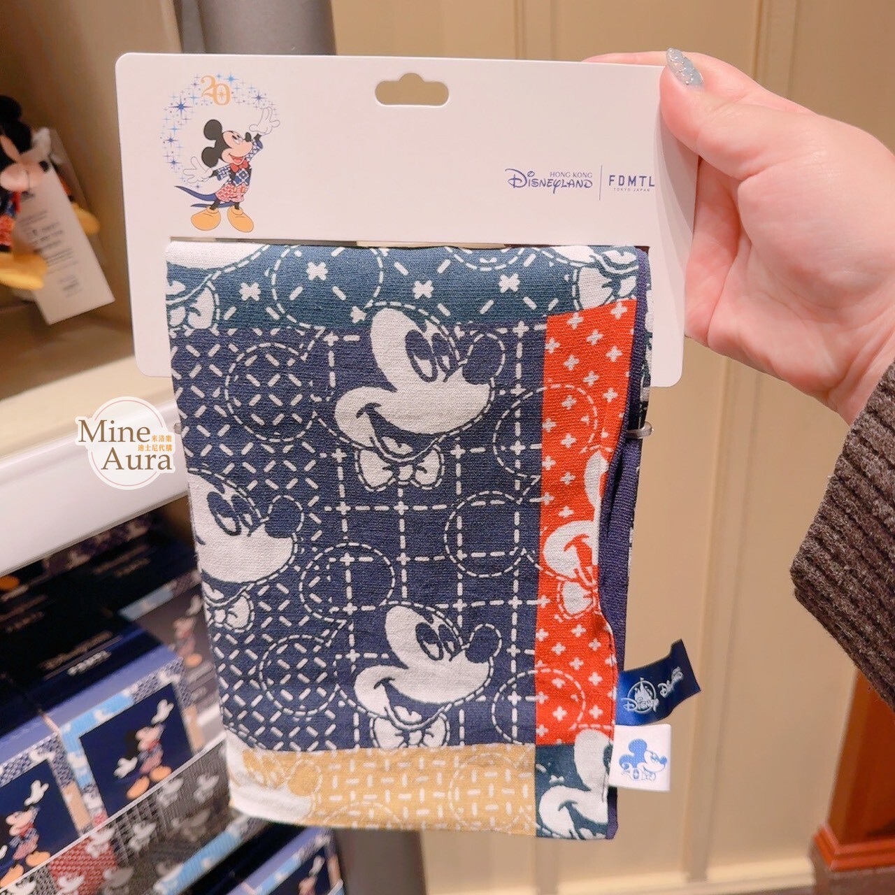 20周年奇妙派對 FDMTL 設計師系列 米奇 Mickey 滿版 圖案 掛布 -香港迪士尼樂園