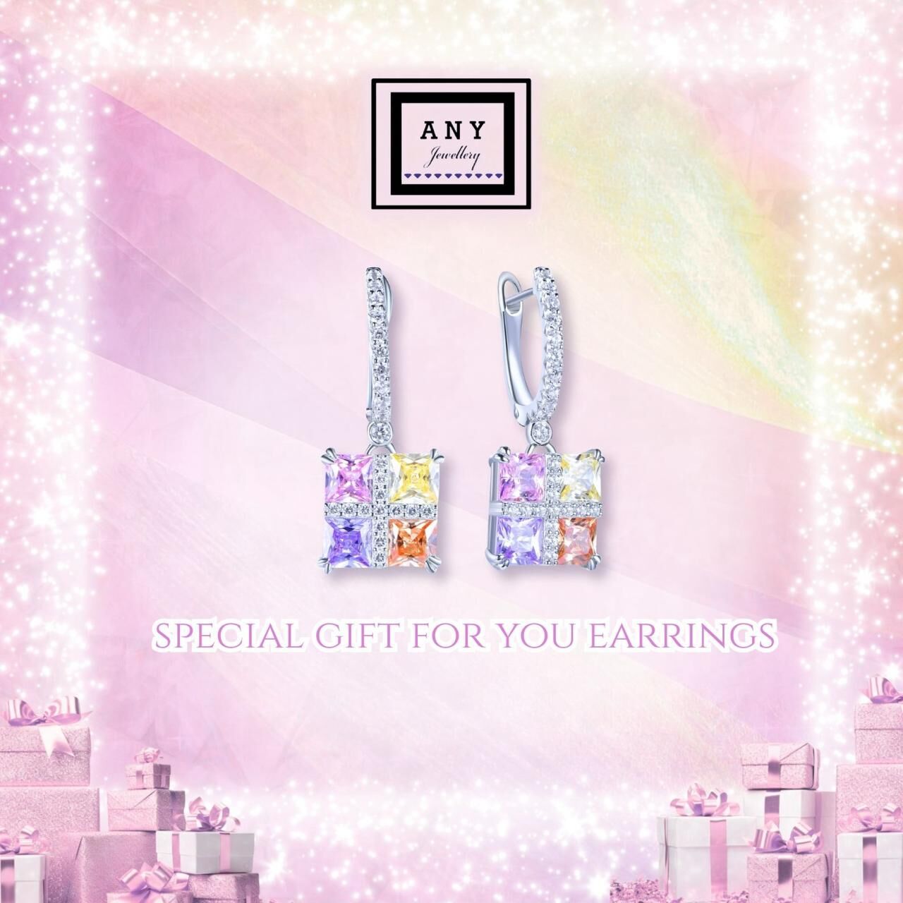 TG022 A8 E4039 Special Gift For You Earrings（鋯石）