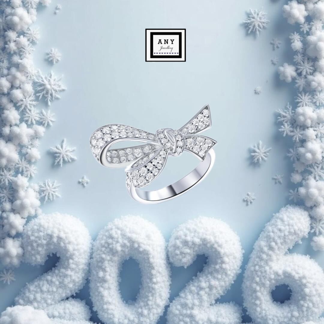 TG032 A18 R6953 Butterfly Bow Ring（莫桑）