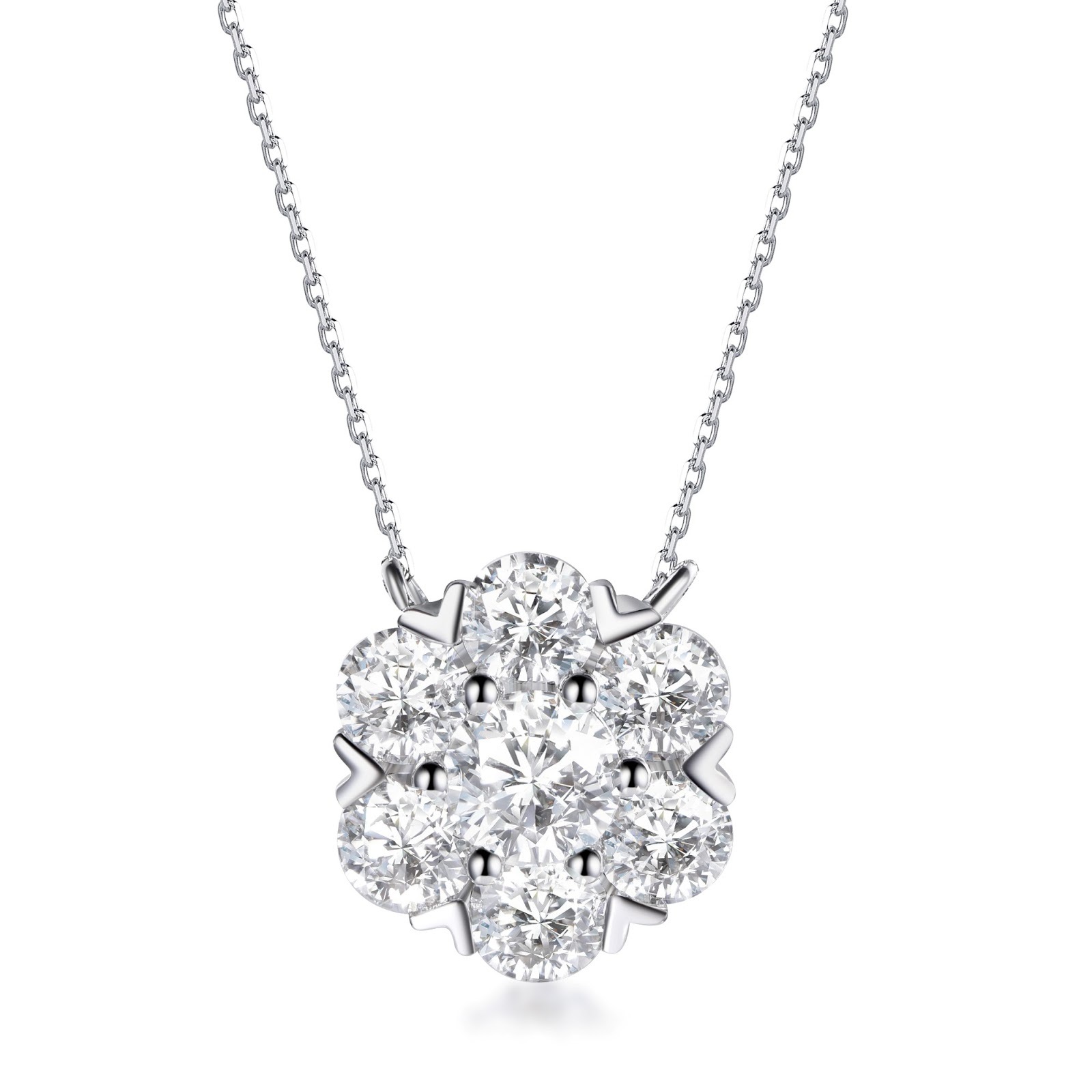 TG050 A36 N2906 Flower Blossom Necklace（莫桑）