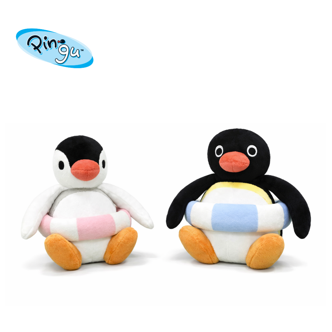 PINGU 企鵝家族 游泳圈系列 吊飾玩偶