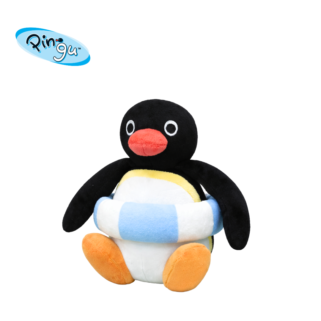 PINGU 企鵝家族 游泳圈系列 吊飾玩偶