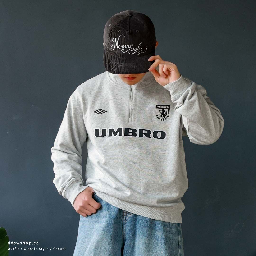 "代購" UMBRO 經典足球風 半拉鍊立領 長袖