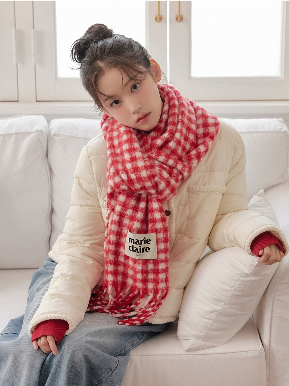 折扣優惠勁減！Marie Claire Double Check Muffler (3 Colours)