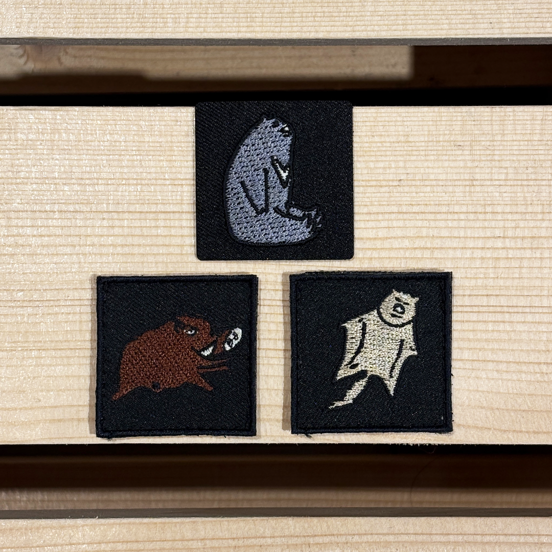 《森林動物》刺繡魔鬼氈-方形