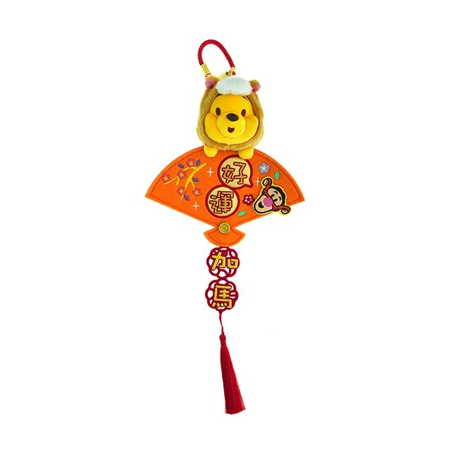 2026 新春限定 小熊維尼 Winnie the Pooh 馬年變裝造型 好運加馬 流蘇 掛飾 擺飾品 -香港迪士尼樂園