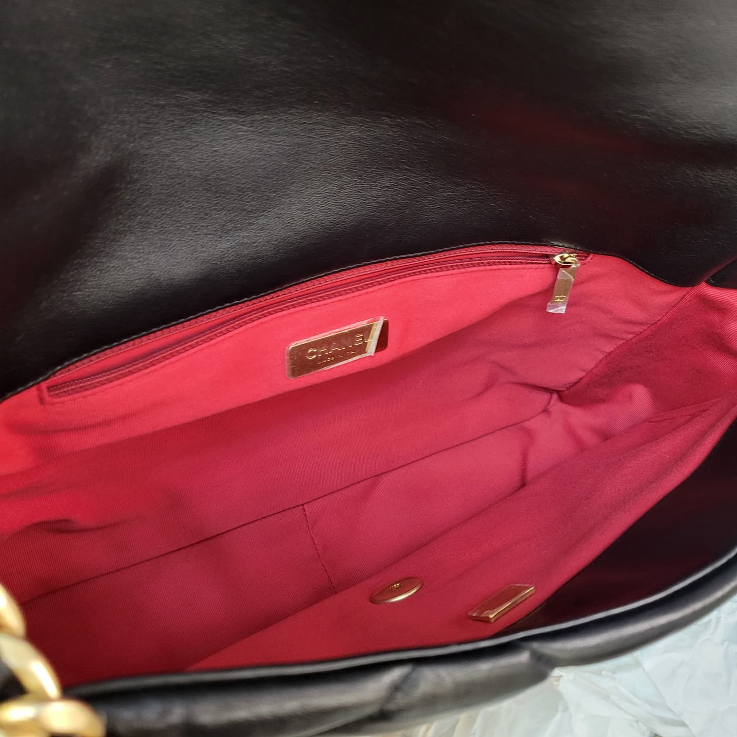 EMPLOYEE CHANEL AS1162 CC19 MAXI BLACK GOLD 黑金