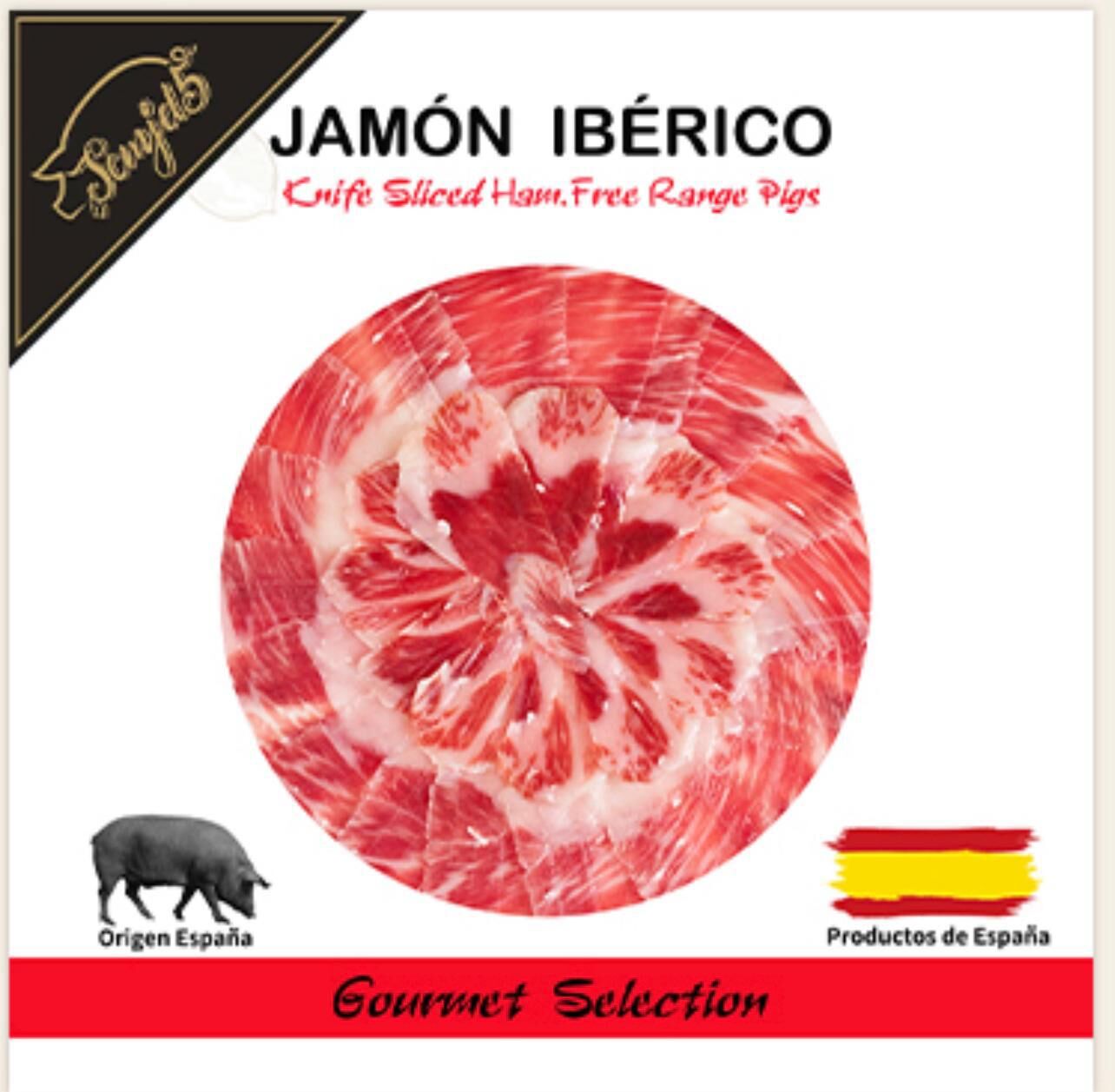 【韓國凍貨】LL011024 伊比利黑毛豬手切火腿 50克 (48個月-黑標)