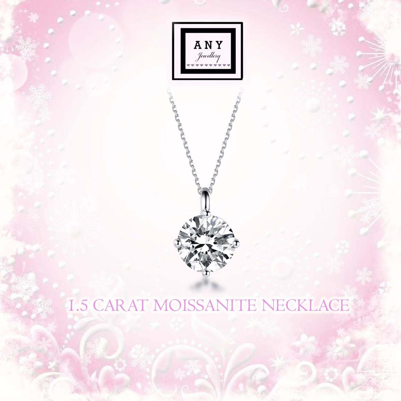 TG051 A37 ANY 1.5 Carat round Necklace