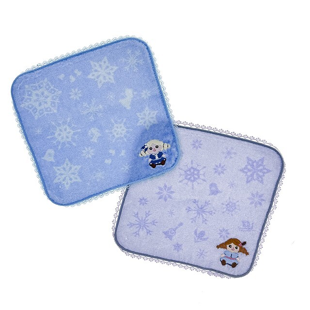 World of Frozen 限定 艾莎 Elsa 安娜Anna 雪花 圖案 毛巾 2入組 冰雪奇緣 Frozen -香港迪士尼樂園