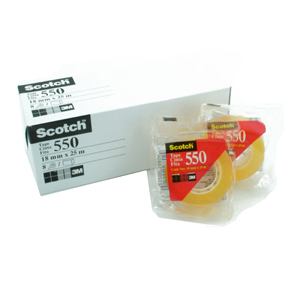 3M 550 3/4" x 25M 思高牌黃色透明膠紙 500255020