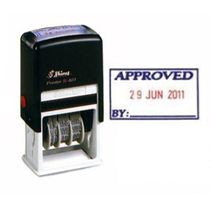 新力牌 S-S404 [APPROVED] 雙色日期回墨印 501409000
