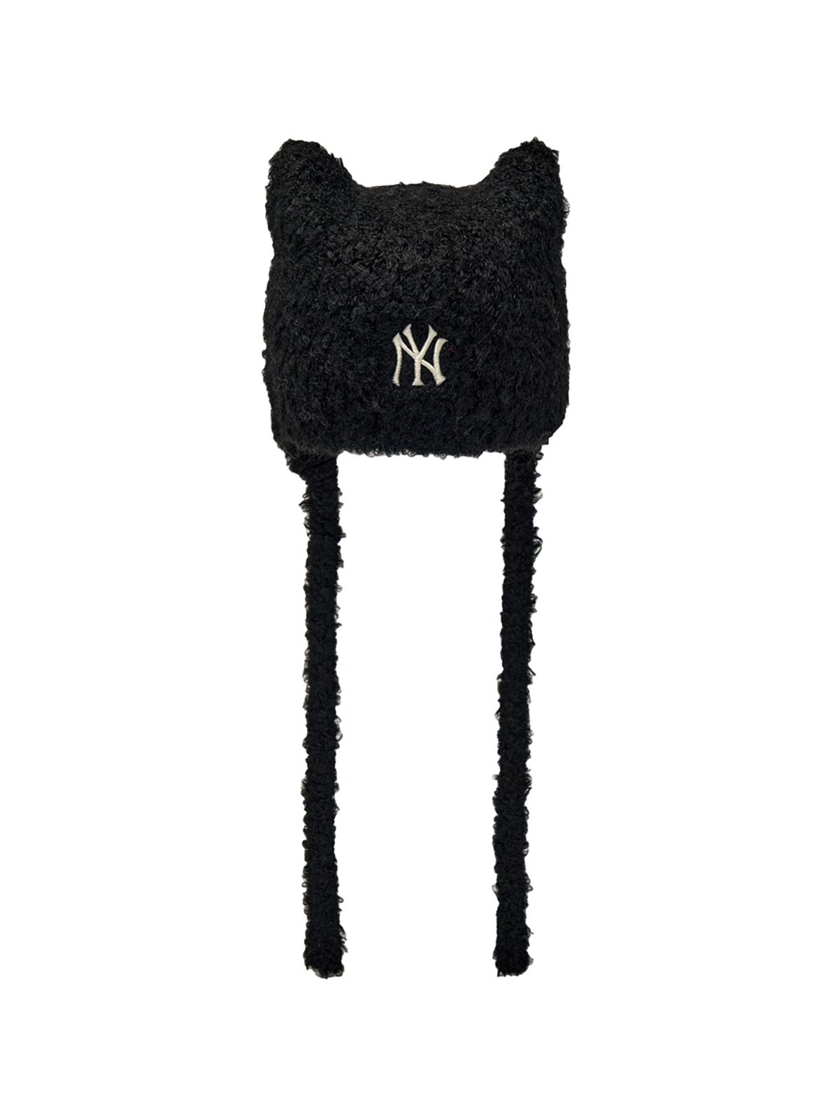 MLB 貓耳 毛絨 毛帽 Karina 綁帶款