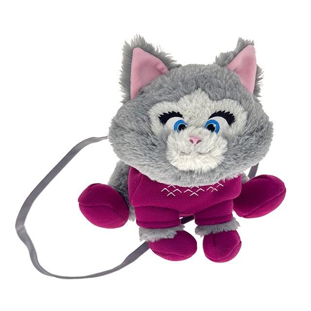 World of Frozen 限定 貓咪 絨毛 娃娃 玩偶 造型 斜背小包 冰雪奇緣 Frozen -香港迪士尼樂園