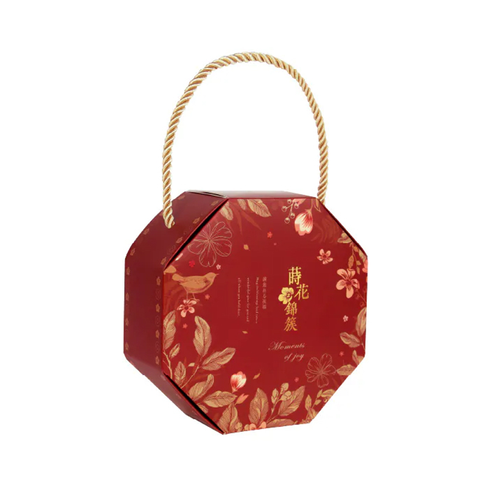 八角盒 蒔花錦簇 10入/包 15.5*6.5*15.5cm【3A32-506504】