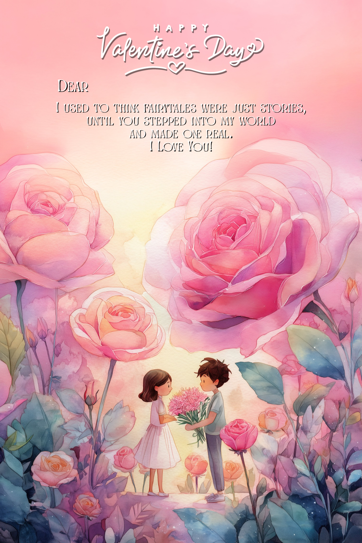 花漾情人節卡（請於結帳頁加購）