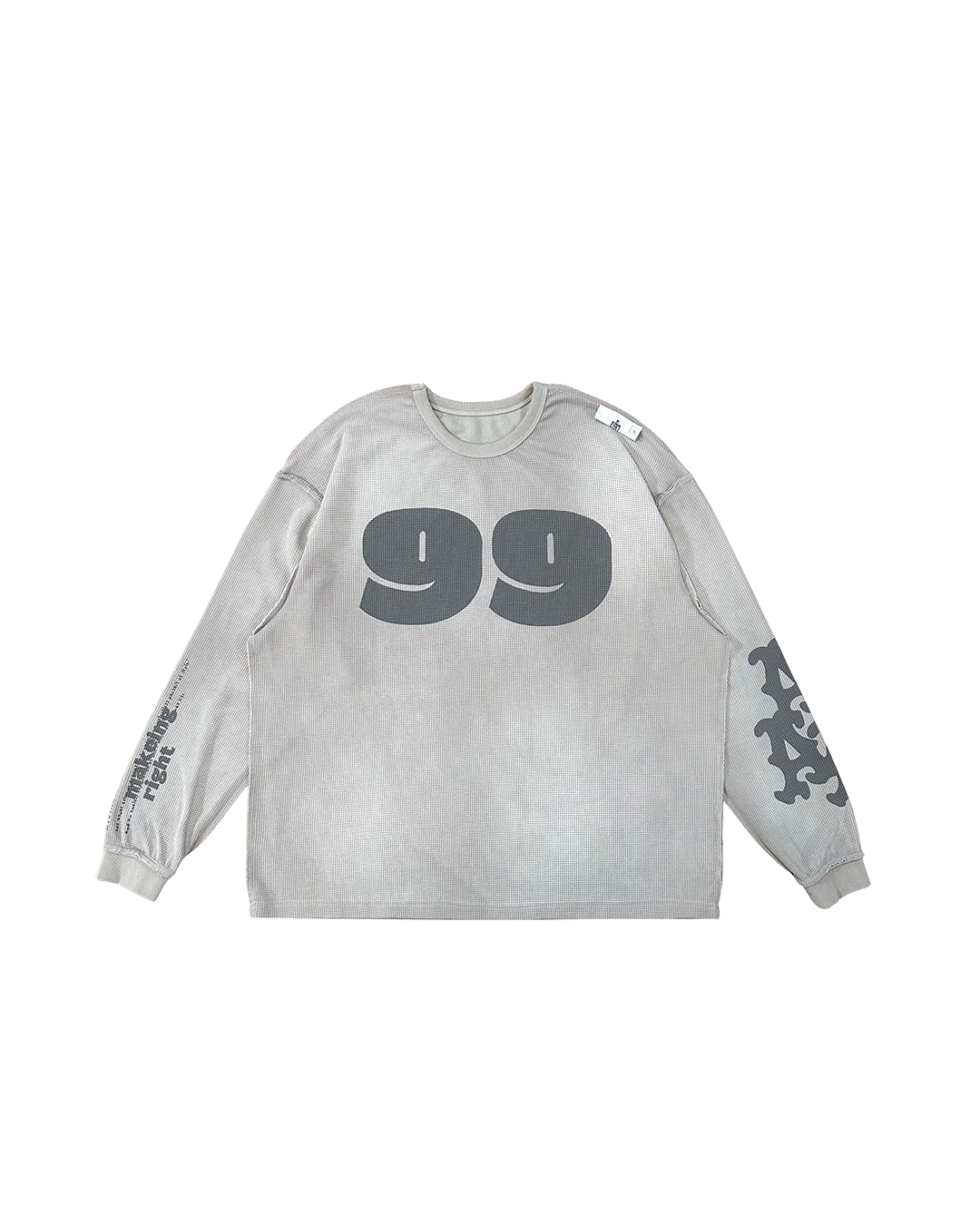 MTA｜99 Waffle L/S Tee (Gray)