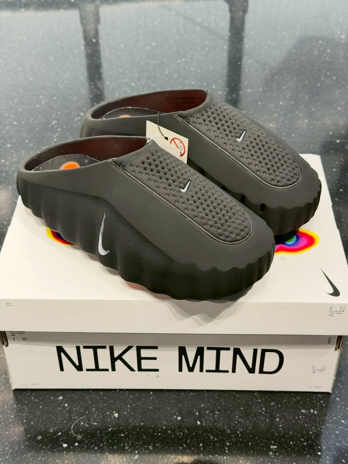 Nike Mind 001 Slide 氣墊機能 拖鞋 男鞋 經典黑色