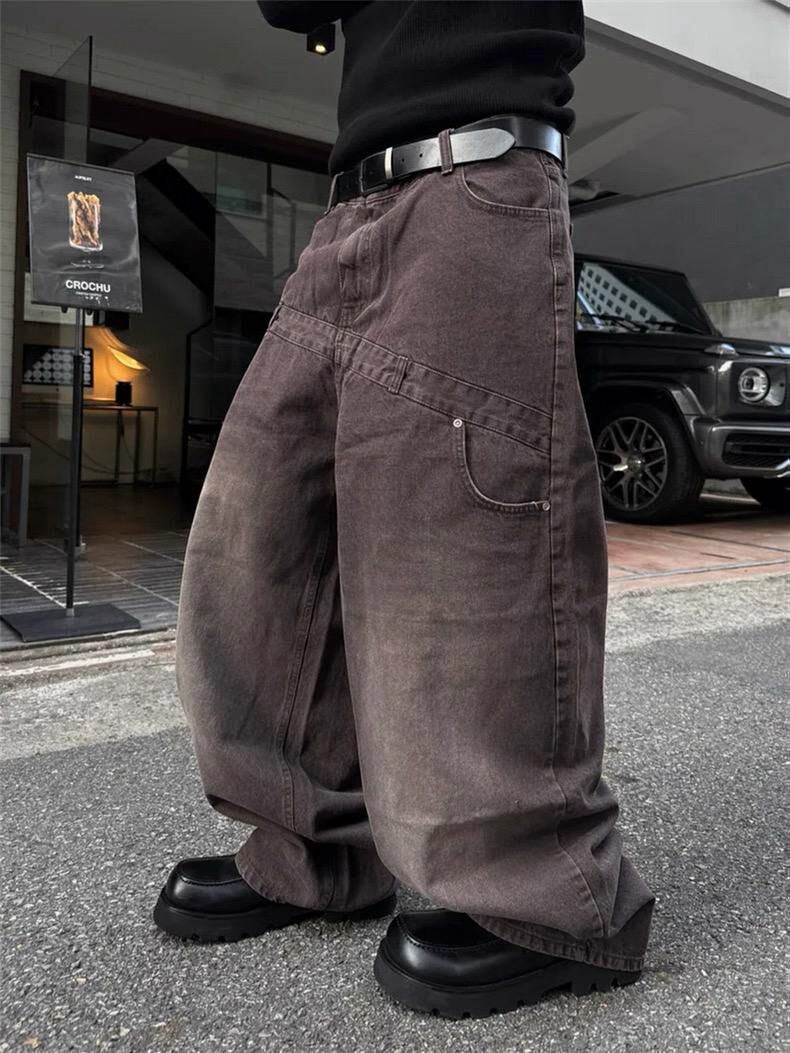 洗水淨色鬆身褲 GATHER-044P