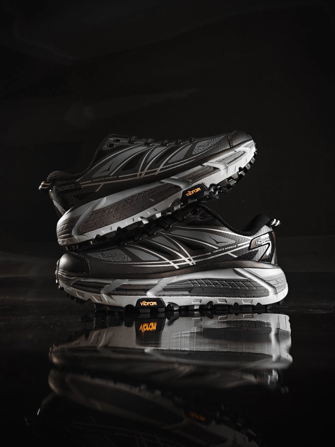 代購-HOKA ONE ONE Mafate Speed 2 鞋 男女同款 黑色 1126851-BCSTL