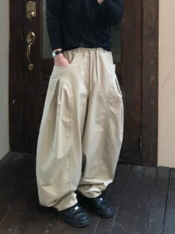 淨色鬆身褲 GATHER-046P