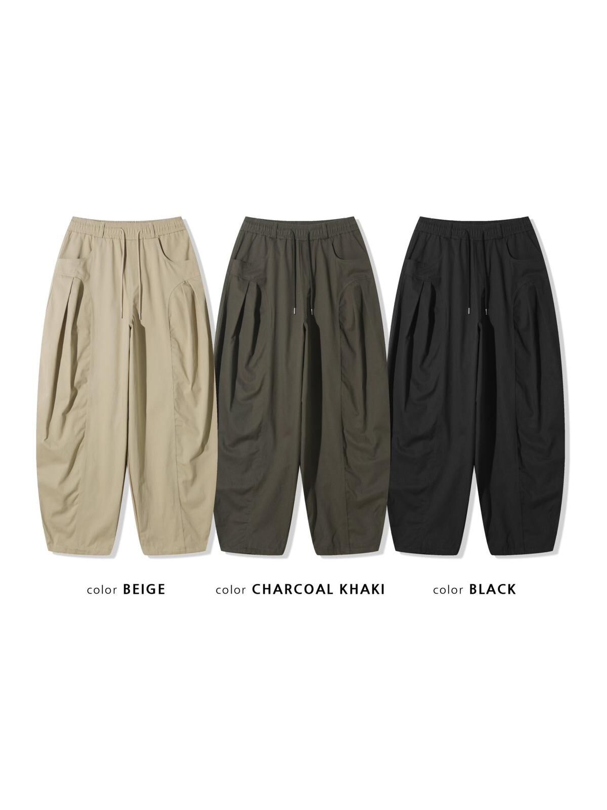 淨色鬆身褲 GATHER-046P