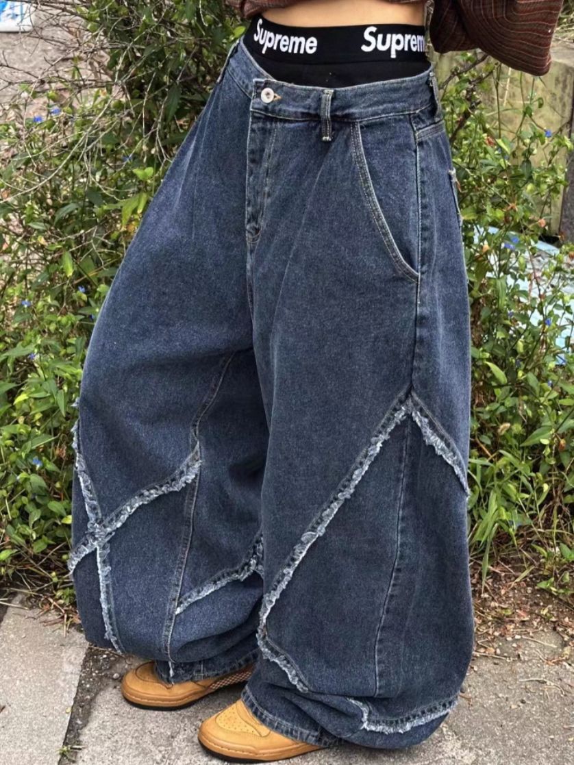 洗水蘇蘇鬆身牛仔褲 GATHER-047P