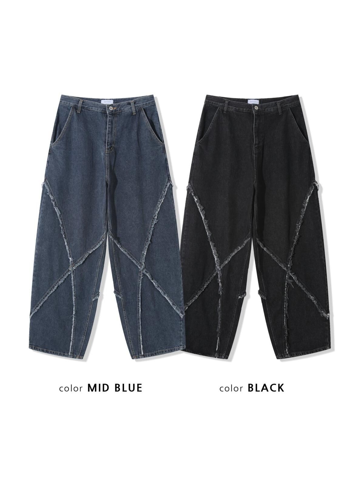 洗水蘇蘇鬆身牛仔褲 GATHER-047P