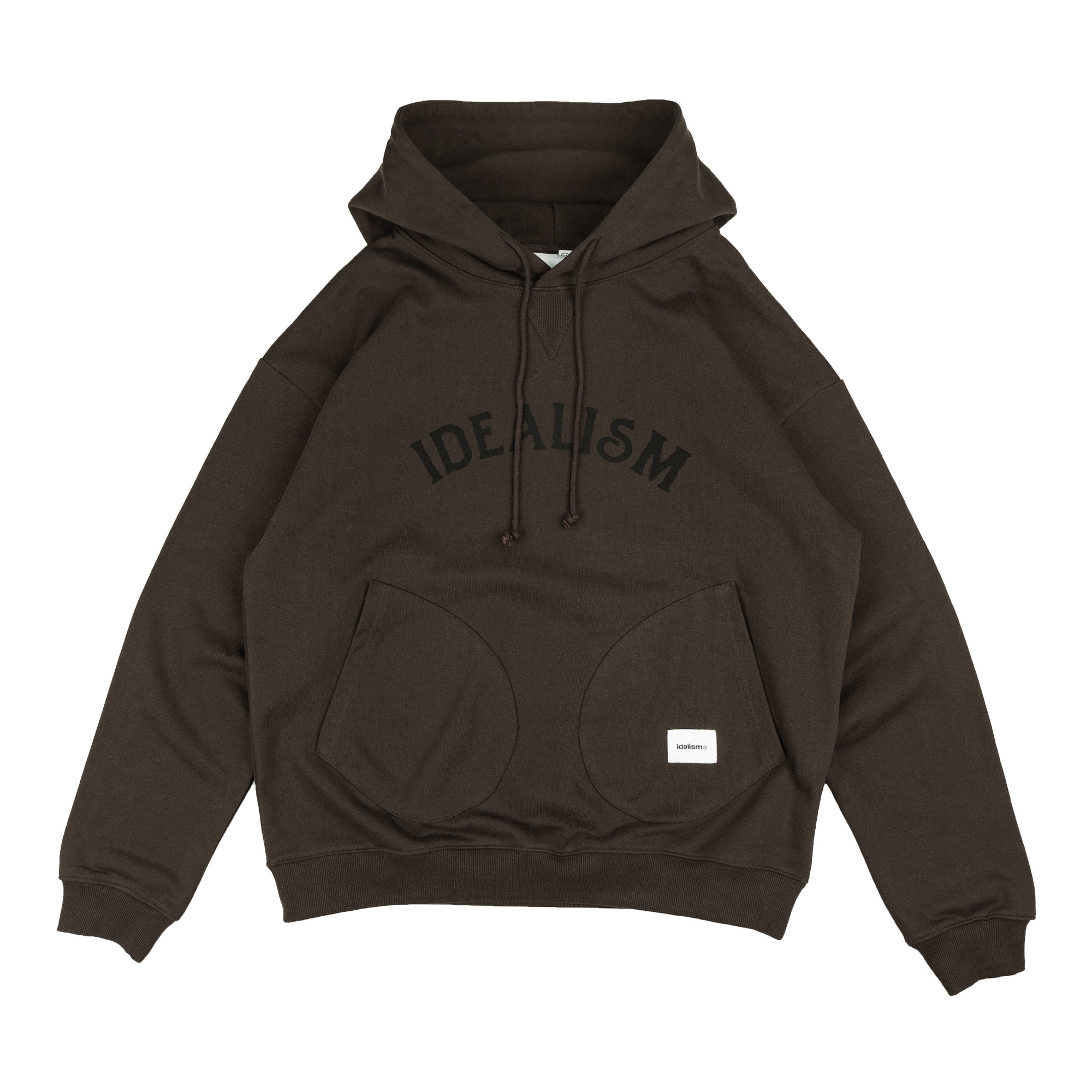 idealism｜ID25049 - DB Pocket Hoodie (White/Brown)