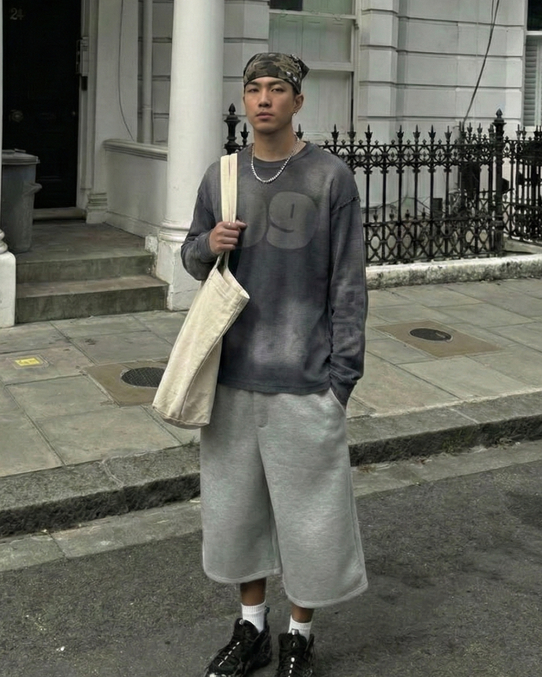 MTA｜99 Waffle L/S Tee (Black)