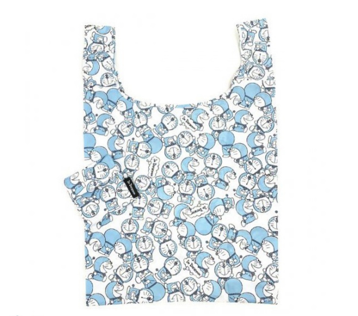 JP 多啦A夢超密集式環保袋 藍白 0873 TK260109