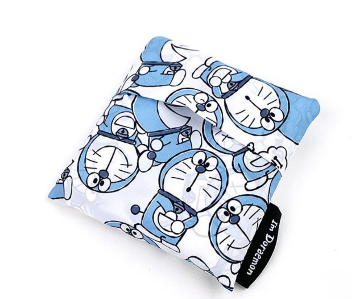 JP 多啦A夢超密集式環保袋 藍白 0873 TK260109