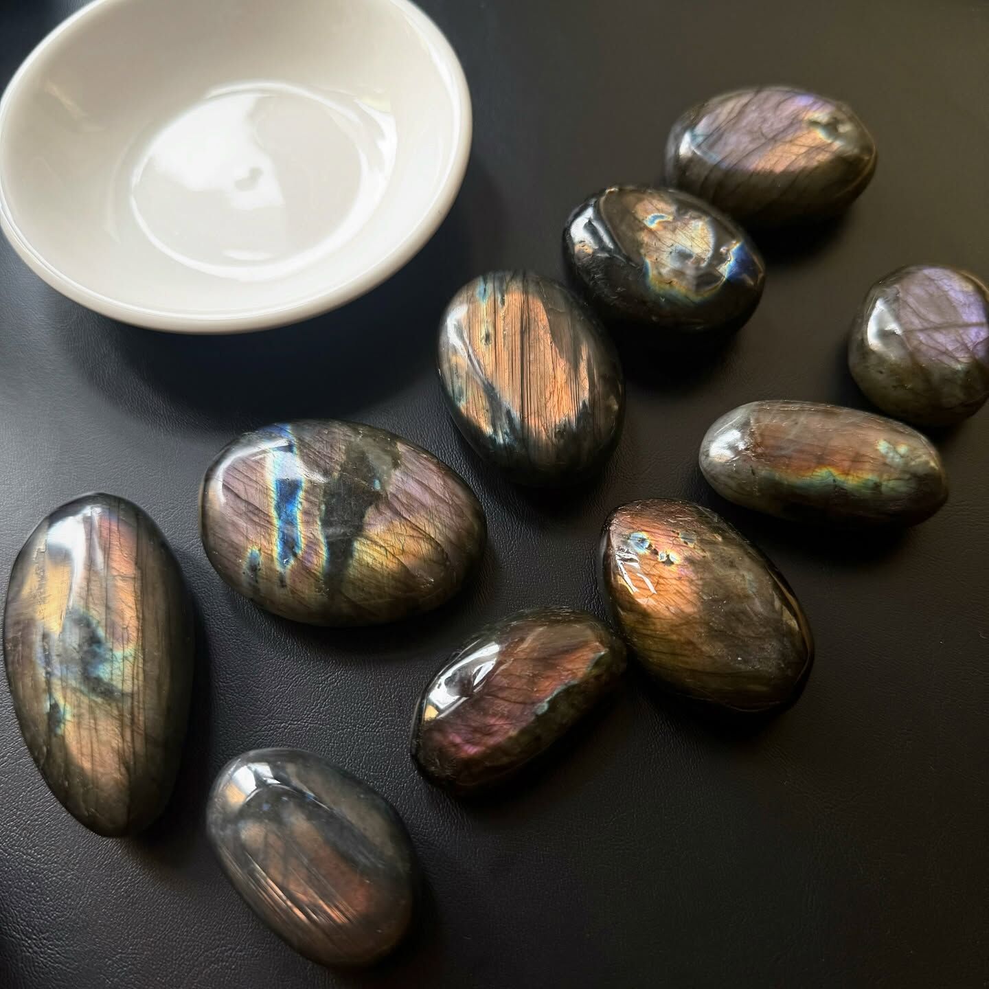 [原石] 拉長石 水晶把玩