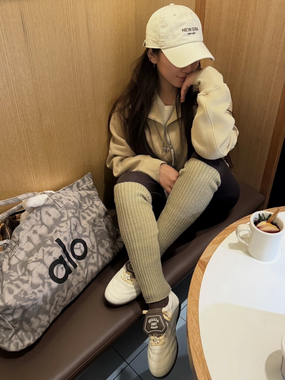 ALO 大號托特包 手提包 灰白色