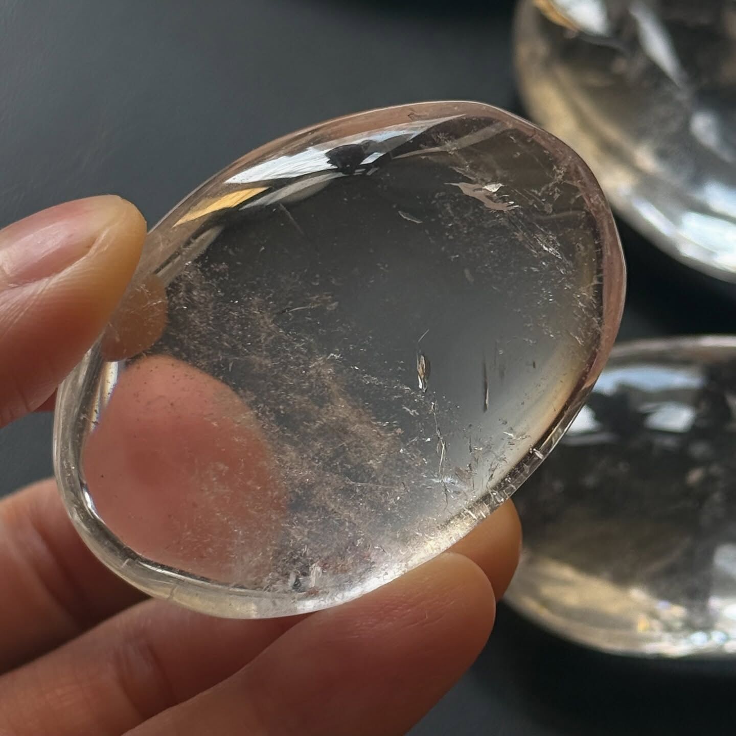 [原石] 透體白水晶 水晶把玩