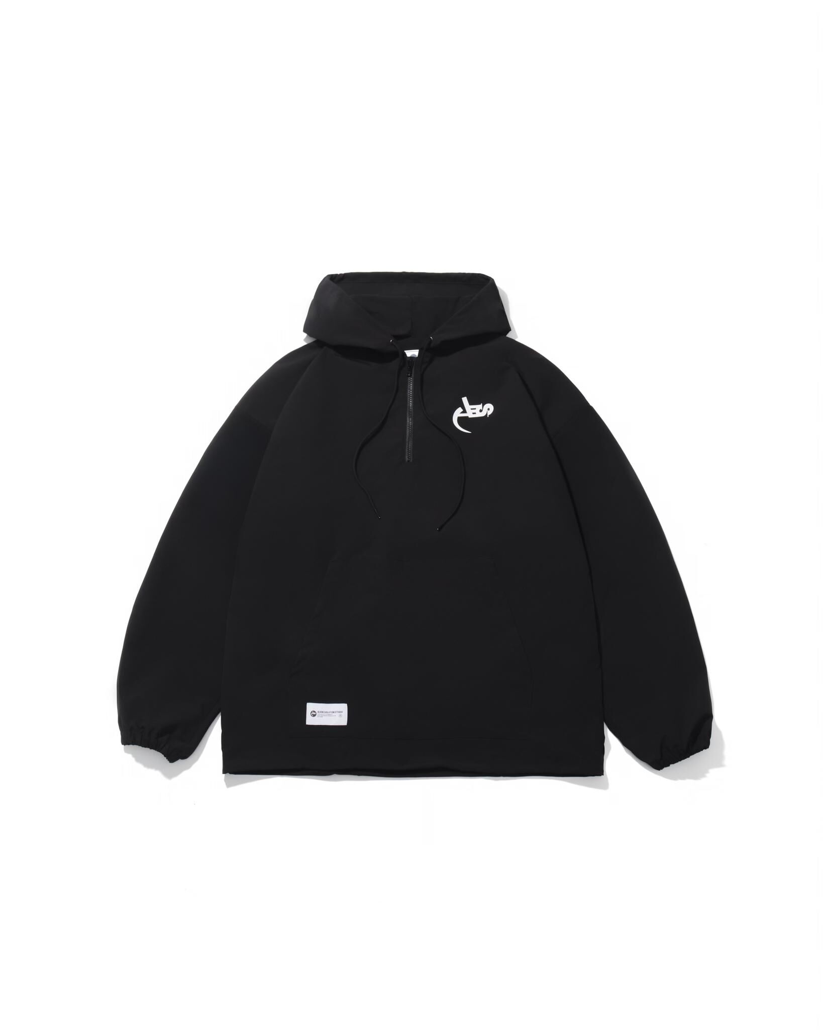 AES Classic Logo Water-Repellent Nylon Half Zip Hoodie