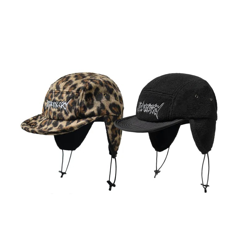 ORDINARY LOGO羊羔毛飛行帽