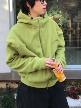 淨色連帽拉鍊外套 GATHER-054JK