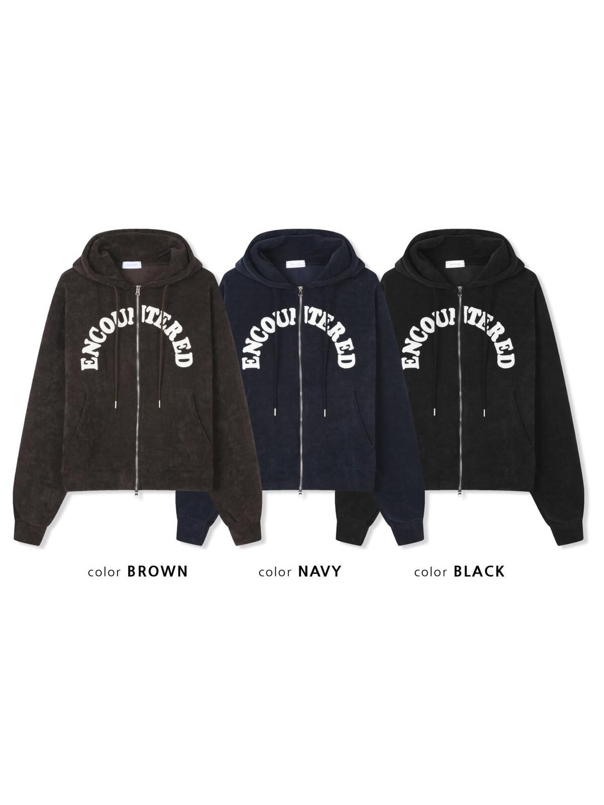 英文字連帽拉鍊外套 GATHER-056JK