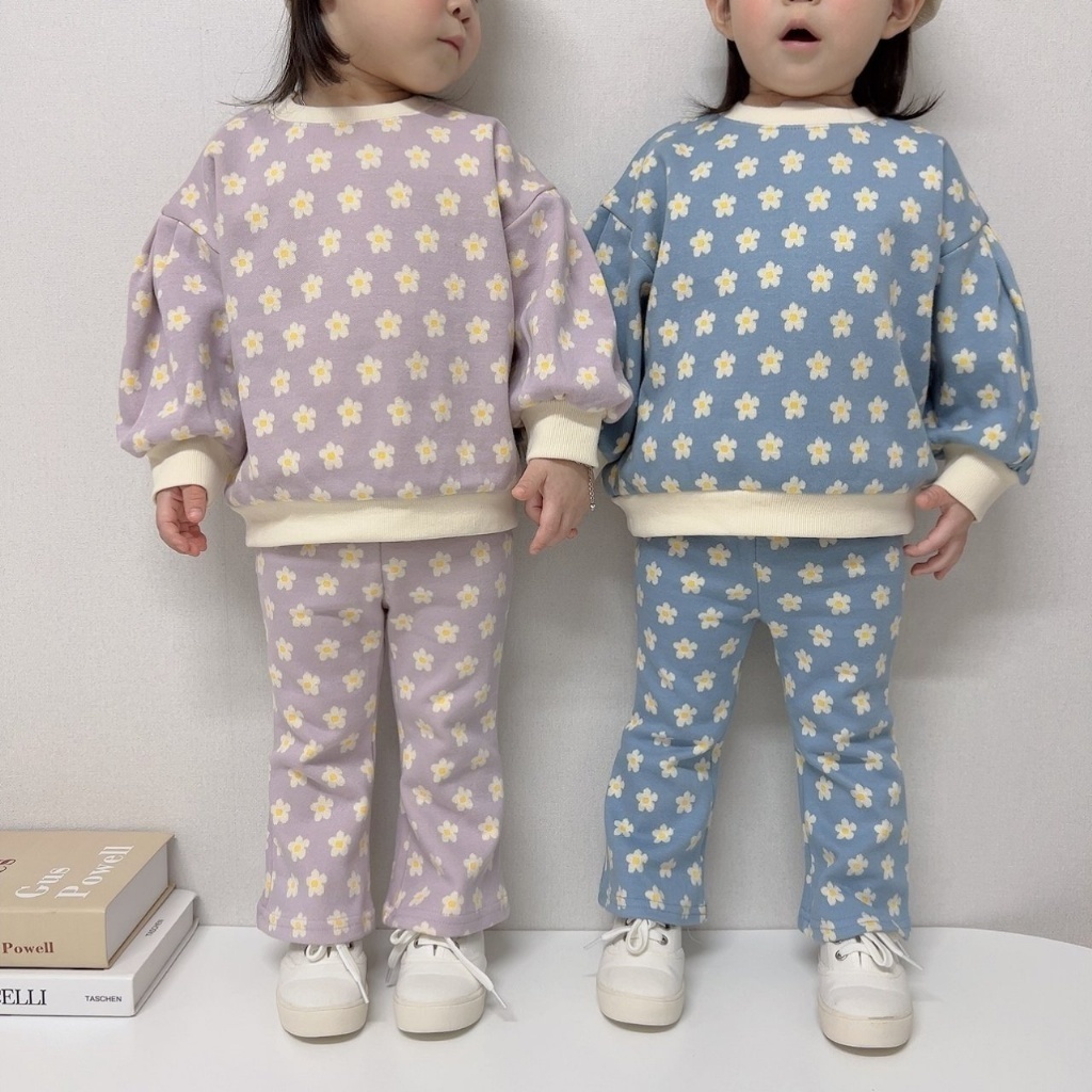 韓國🇰🇷Moran 滿版花朵喇叭褲套裝(S-XL)