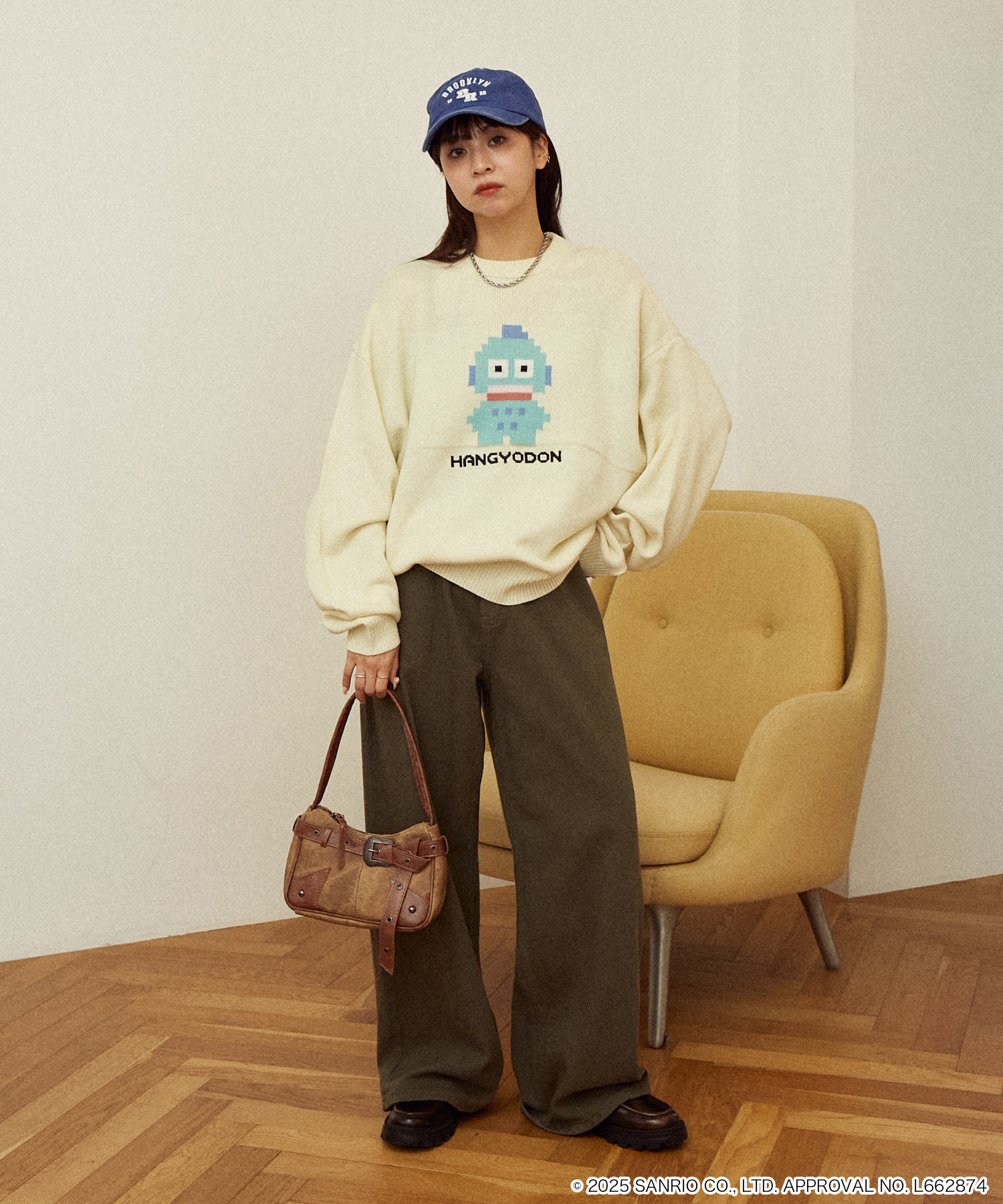 PUBLUX /  Hangyodon Pixel Art Jacquard Knit