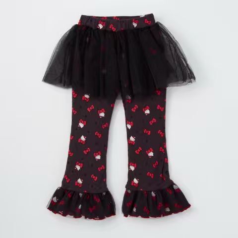 原單 kitty雪紡花邊打底