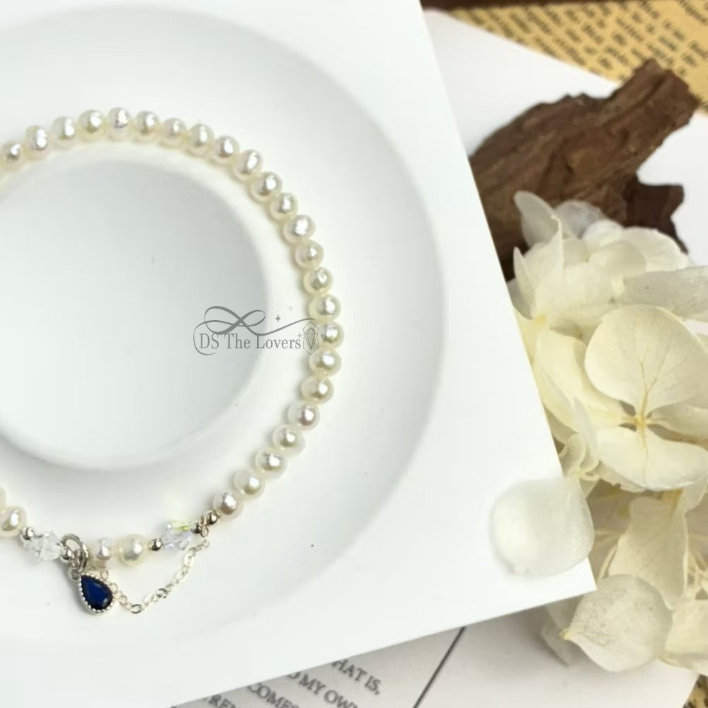 DS The Lovers｜月光星河・天然珍珠 925純銀手鍊(Moonlight Galaxy)