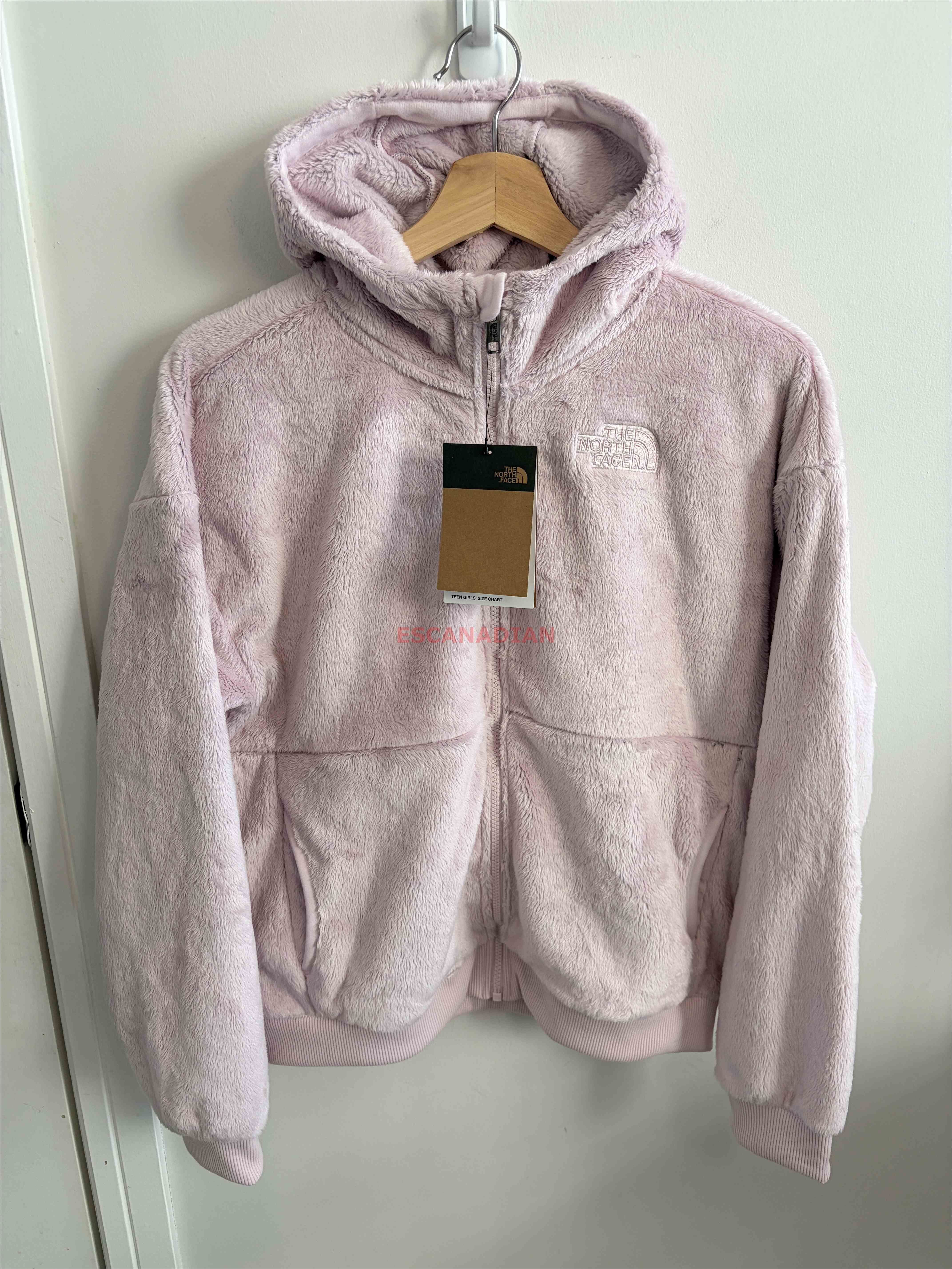 THE NORTH FACE 大童裝 超厚QQ毛 落肩 小寬版 刺繡小標 連帽外套