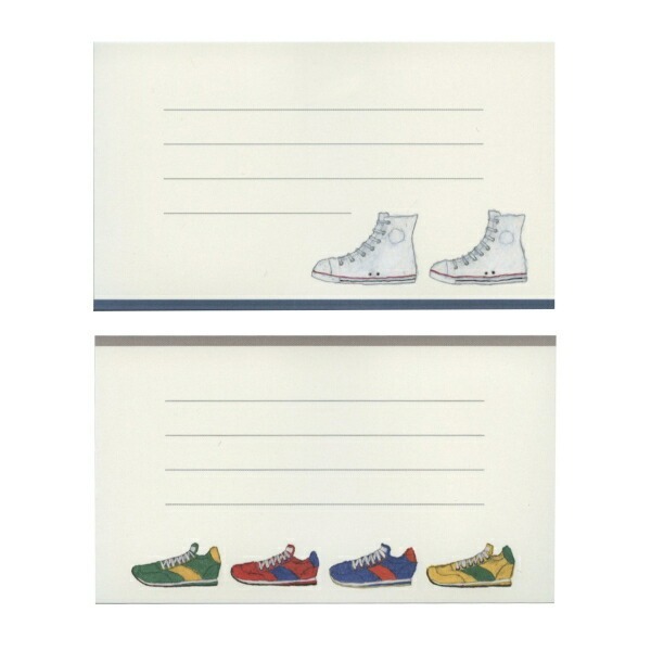 米津祐介 運動鞋 30枚便條本｜日本Greeting Life