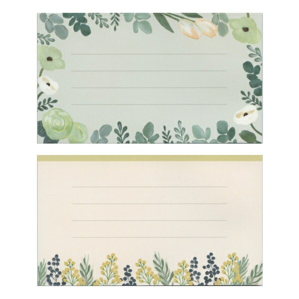 MONA 花草 30枚便條本｜日本Greeting Life