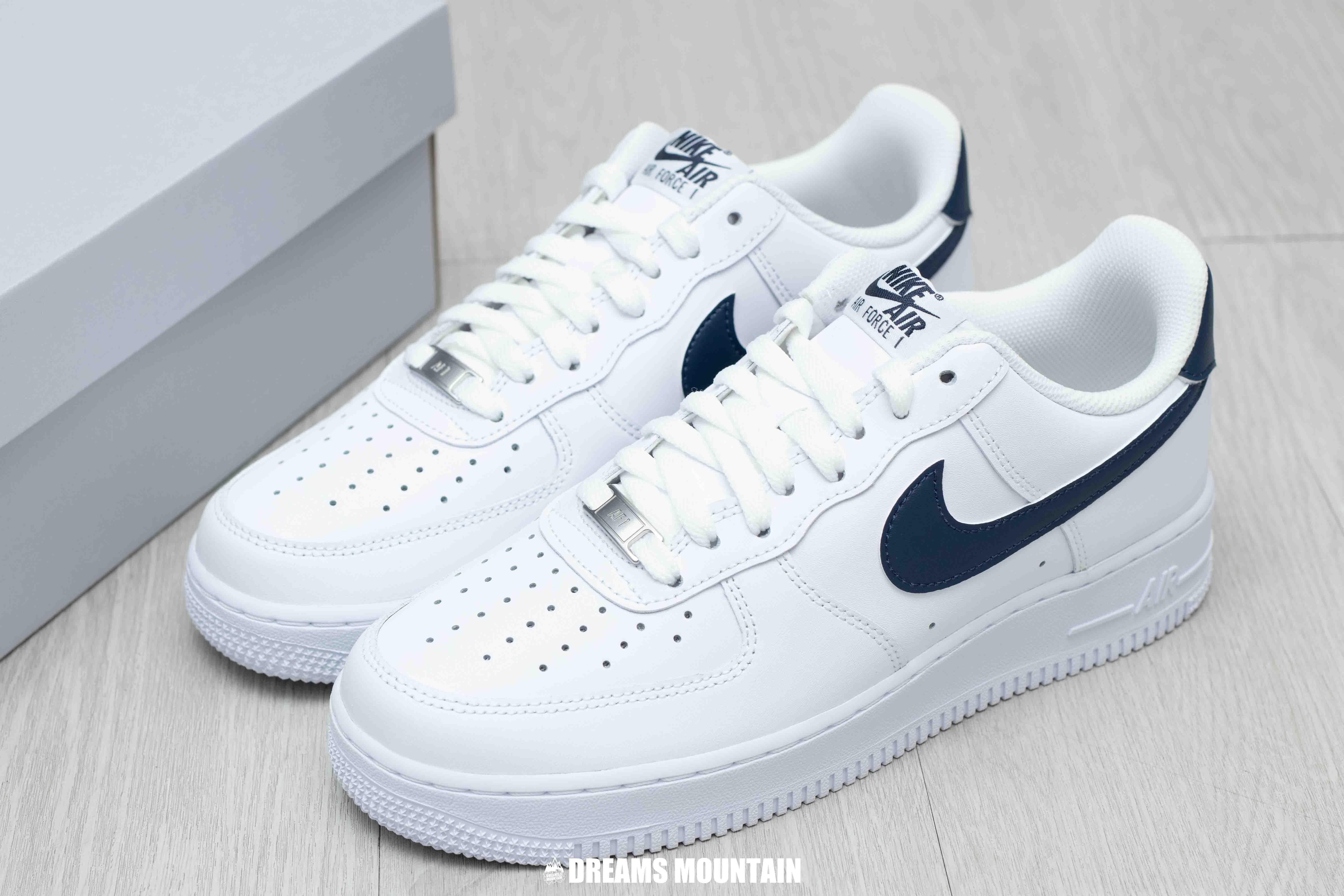 【預訂】NIKE AIR FORCE 1 LOW 白深海軍藍-MEN